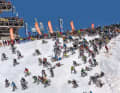 Probably the most extreme enduro event in the world: the Megavalanche down the 3300 metre high Pic Blanc.