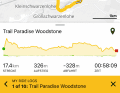 Trailforks: Version Pro: Download von Tracks und GPX-Daten,  Darstellung aller Routen auch außerhalb der eigenen wählbaren Region (60 Quadratkilometer). Man kann an sieben einzelnen Tagen die Pro-Version testen (19,99 Euro/Jahr).