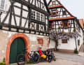 The half-timbered house dates back to 1593 - the oldest in Schweigen.