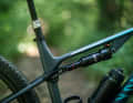 Canyon tickles a little more travel out of the rear suspension of the Lux Trail by using a shock with more travel.