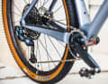 The solid bottom bracket area is intended to provide more stiffness and better acceleration. KTM now fits a chainstay protector ex works.