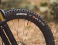 The Assegai from Maxxis provides grip on the front wheel.