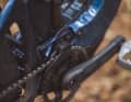 The chain guide keeps the chain on the chainring even in rough terrain.