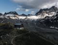 Grandiose Alpine arena: The Kesch hut is situated at 2625 metres at the foot of Piz Kesch and the Porchabella glacier.