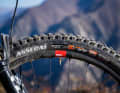 The tyres are identical on all models. Maxxis Assegai EXO+ with the super grippy Maxx Grip rubber compound on the front wheel. DHR II EXO+ on the rear wheel. The elegant spare carbon wheels are only available on the 13000 euro model.