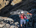 You definitely have to carry your bike 200 metres up to Fuorcla Sesvenna. However, you also need a bit of bite for the 400 metres of altitude before that. Marvellous!