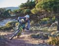 Leros: Many descents are built in such a way that the momentum is just enough to get you over the next ascent.
