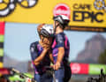 An emotional finish after an anxious wait: Lukas Baum and Georg Egger won the final stage. When the overall leaders Andreas Seewald and Martin Stosek were nowhere in sight after two minutes and 45 seconds, the two realised: We've made it!
Unlike in road races, there is neither team radio nor precise live timing between the riders. This guarantees excitement right to the end.