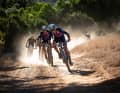 The two Cape Epic newcomers Georg Egger and Lukas Baum were on the attack and often led the field.