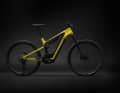 The Moterra Neo rolls on 29-inch wheels and comes in an eye-catching yellow colour.