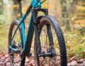 Even the simple SR Suntour Raidon suspension fork offers advantages over unsprung bikes off-road. 