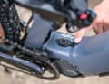 The charging port on the Conway eWME is located in the bottom bracket area. Due to its position in the frame, it is quite well protected here.