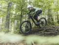 Off into the root tango! On slippery and demanding downhill sections, the bike keeps on track more easily with the K.I.S. activated.