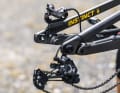 The Rocky Mountain speed sensor is well protected inside the chainstay. 
