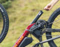 With Rocky Mountain, the battery is removed at the bottom. This makes the frame more stable and lighter. 