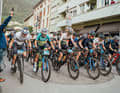 The marathon as part of the BIKE Festival on Lake Garda traditionally opens the long-distance season. Even pros like 2021 world champion Andi Seewald (left) don't miss it.