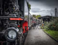 One of the last steam-powered narrow-gauge railways in Germany: we spend a good hour travelling from Zittau to Oybin, where our trail tours are due to start.