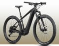 2.6-inch wide Nobby Nic on 29-inch wheels and the Rockshox air suspension fork provide grip off the beaten track.