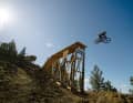 Loves fat drops: Casey Brown at the Marzocchi Proving Grounds in Bend, OR, USA