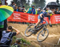 On course for success: serial winner and world champion Jérôme Gilloux wins almost every e-MTB race in 2022.