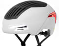 The stylish Alpina commuter helmet has integrated LED light strips on the front and back