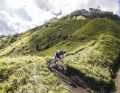 Up in the alpine meadows, the trails on the Sella curve flowingly through lush alpine pastures.