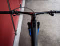 The in-house handlebar stem unit reduces the weight of the top model.