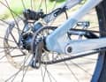 No rear derailleur, no problems. Nothing definitely breaks here. This makes a system with a Pinion MGU robust and less prone to defects.