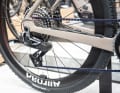 Shifting is electronic, with twelve gears from the high-end Sram Rival groupset.
