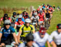 Low mountain marathons, such as the Albgold Trophy here, attract a large field of riders.