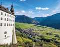 On the descent to Schleis lies the 12th century Marienberg monastery. The view of the landscape from there is well worth the effort.