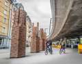 Art in public spaces can be found in many places in the city - here the "Towers" by the Cuban artist duo Los Carpinteros on Escher-Wyss-Platz.
