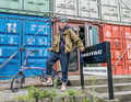 Crazy design: the Freitag bag brand's shop is made from shipping containers.