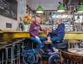 There are plenty of opportunities to recharge your batteries in a café in the city.