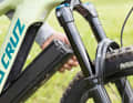 The battery and cover then fold out of the down tube in the classic way.