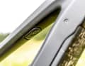 The switch-on button is located under the top tube. Somewhat hidden, but easy to reach when seated.
