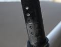 Hip and minimalist, but not permanently chic: the rear light integrated into the seat post.
