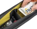 With a capacity of two litres, the new bag is significantly larger than traditional top-tube models. It therefore offers space for snacks, tools, batteries, chargers or toiletries.