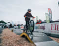 Fahrtechnik Skills konnten auf dem Medizini Pumptrack geübt werden.