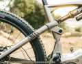 Raking up carbon: The rear triangle is also made of carbon.