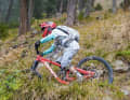 The Vpace Fred on the Bergkastel Trail in Nauders.