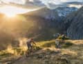 Wer sein Bike die meiste Zeit auf zahmen  Trails ausführt, braucht nicht zwingend ein All Mountain.  Die Modelle mit 150 Millimetern und mehr  blühen erst so richtig auf, wenn es auf anspruchsvollen  Trails zur Sache geht.