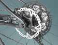 To separate the suspension from braking influences, a floating brake mount is used on the Trek Supercaliber.