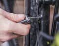 The seat height can be adjusted using an Allen screw on the seat tube. Due to the low clamp, the seat post twists noticeably when seated.