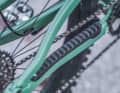 An Bikes um 3500 Euro eine Seltenheit: Der speziell für das Rift Zone gefertigte Kettenstrebenschutz dämpft Schläge gut ab und sorgt für eine angenehme Geräuschkulisse.
