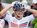 The high-flyer: the young Brit is currently on a roll. Evie Richards won the World Championship in the XCC.