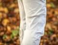 The backs of the knees are supplied with fresh air via mesh inserts.