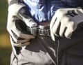 These simple bike trousers have an unobtrusive look and no frills. However, the ratchet fastening is practical.