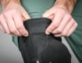 The material offers a little less stretch