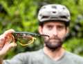 Typical Evil Eye: sweatband and angle-adjustable temples